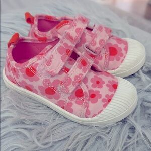 Cat & Jack Pink Floral Sneakers